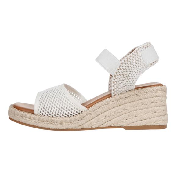 Zodiac Women's Noreen Ankle Strap Espadrille Wedge Sandals White Size 6 1/2 - Picture 2 of 5
